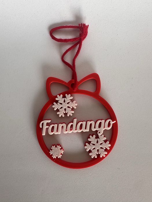 Decoração de Natal com nome personalizável