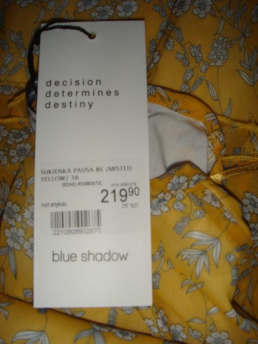 Blue Shadow/ Polska marka/ Nowa sukienka/Boho, Romantic/ rozm. 36