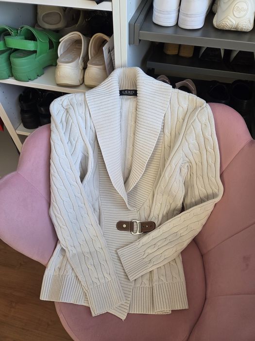 Sweterek Ralph Lauren warkocz