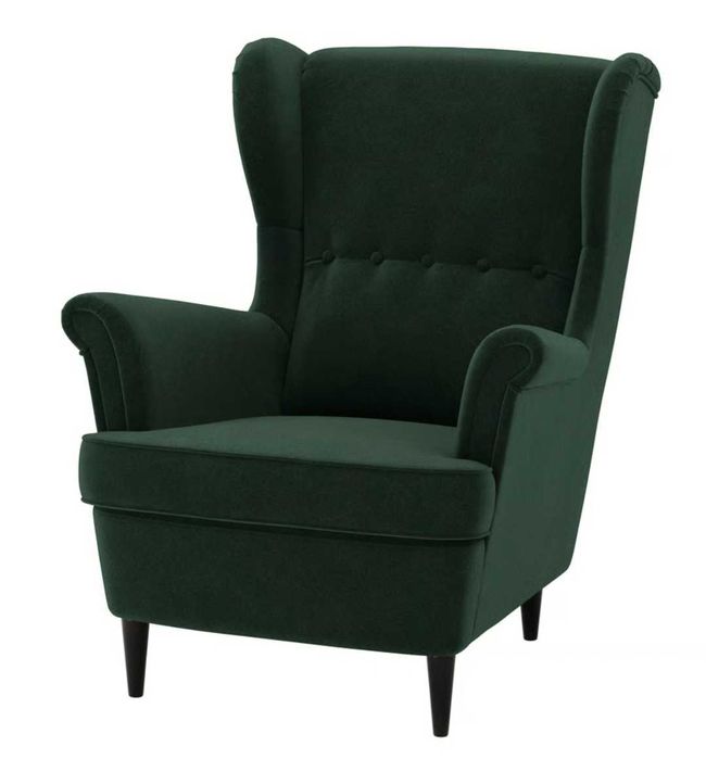 Poltrona em veludo verde