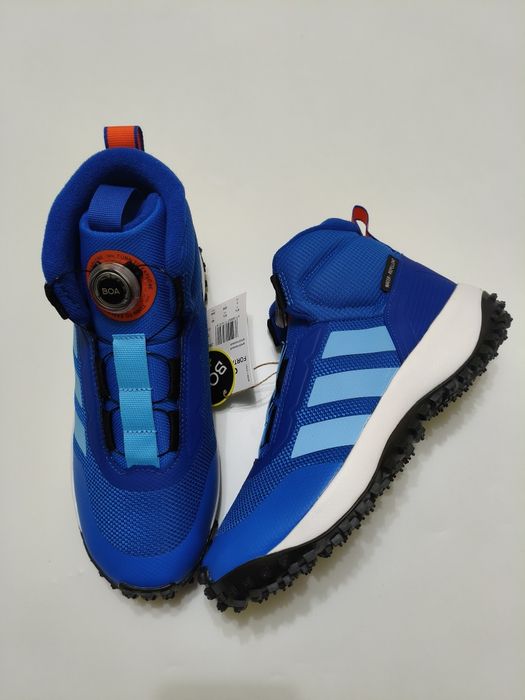 Дитячі сині хайтопи кросівки черевики Adidas 38