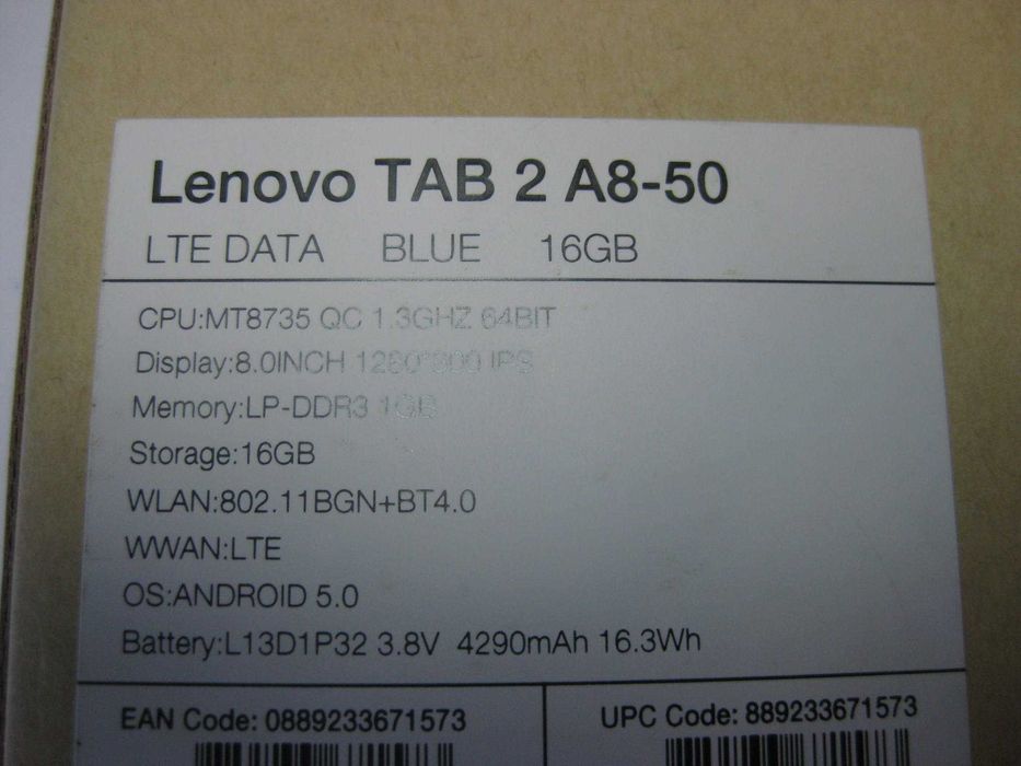 Tablet Lenovo Tab 2 A8 50 16Gb