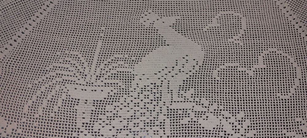 Toalha Redonda em Crochet