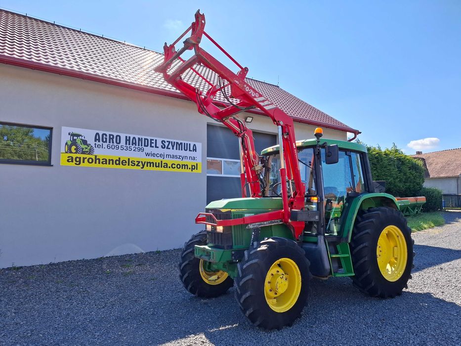 JOHN DEERE 6110, ładowacz MAILLEUX, zaczepy, ZADBANY