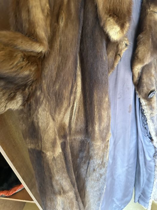 Brazowe futro dlugie