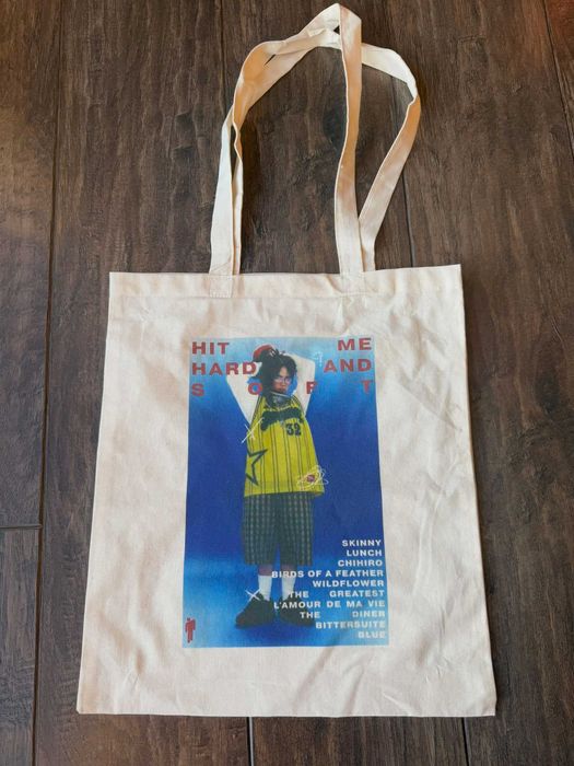 Torba tote bag billie eilish beige bawełna bawełniana