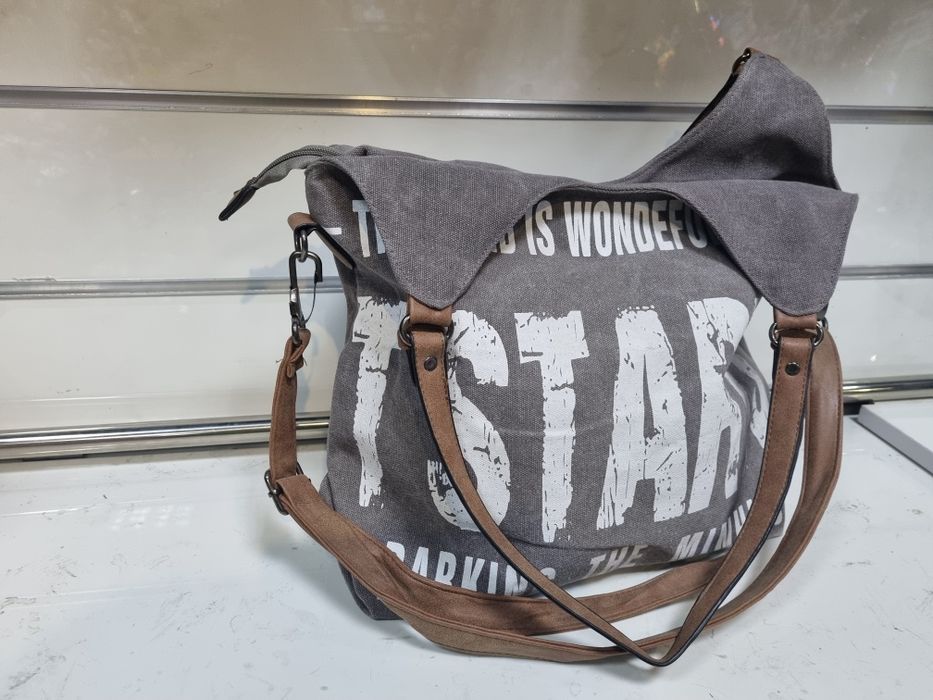 Torebka shopper szara
