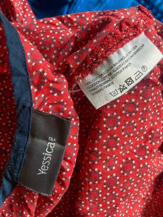 Wzory bluzka koszulowa bawelna bordo xxl 44 46 +size koszula basic