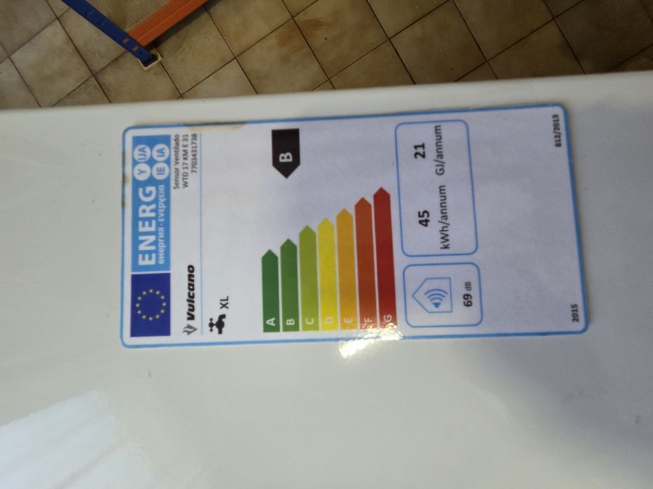 Esquentador 27 litros gas natural novo