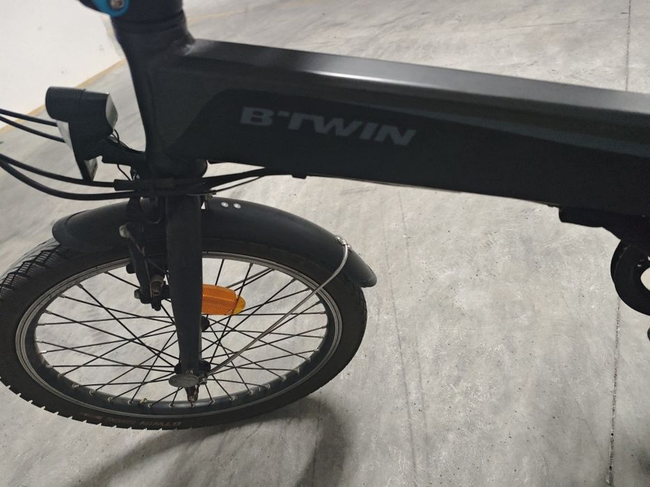 Bicicleta elétrica dobrável B TWIN decathlon