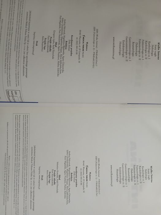 Pulmonologia wielka interna I i II Adam Antczak