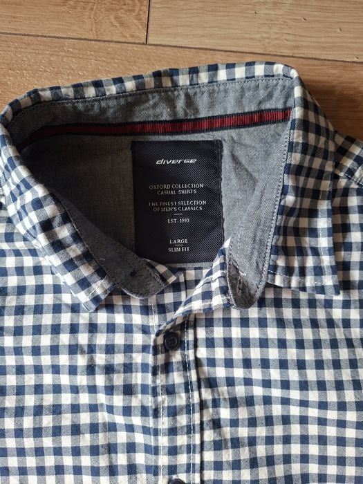 Koszula męska L diverse slim Fit krata