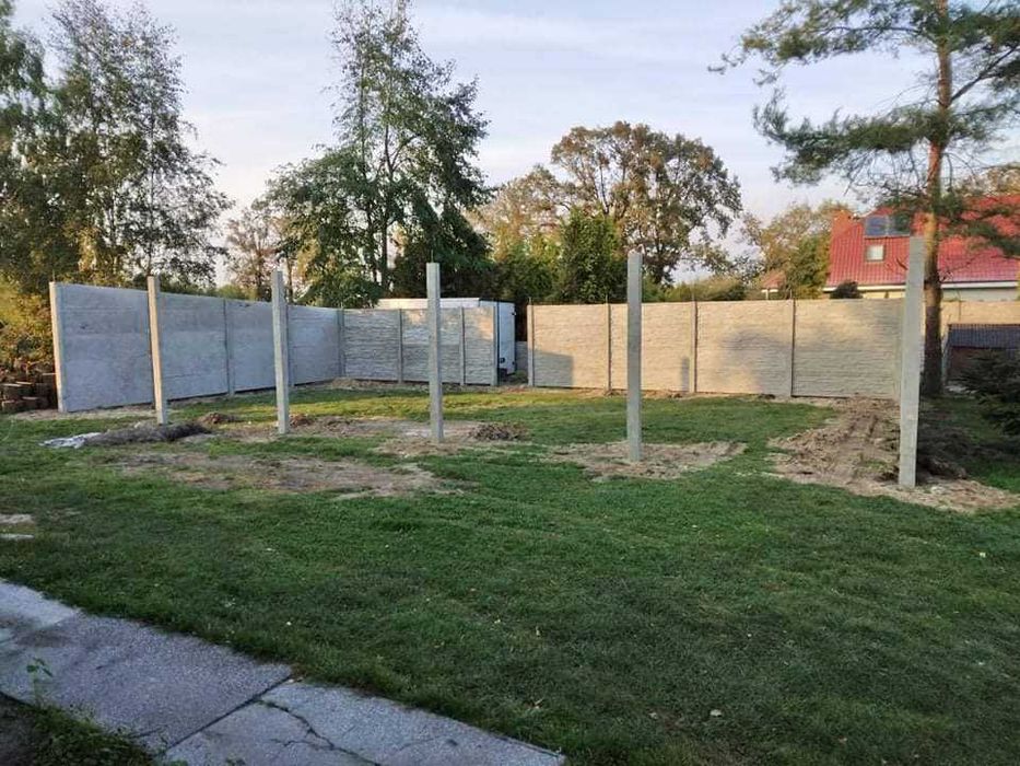 Garaż Wiata Ogrodzenie betonowe  panelowe