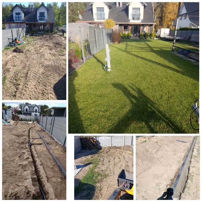 Zakladanie ogrodow  ,glebogryzarka separacyjna, kosiarka bijakowa