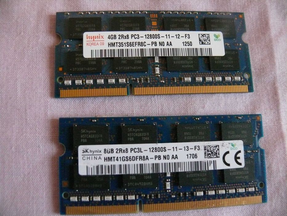 Продам память для ноутбука DDR3-1600 mhz 4gb 8 gb
