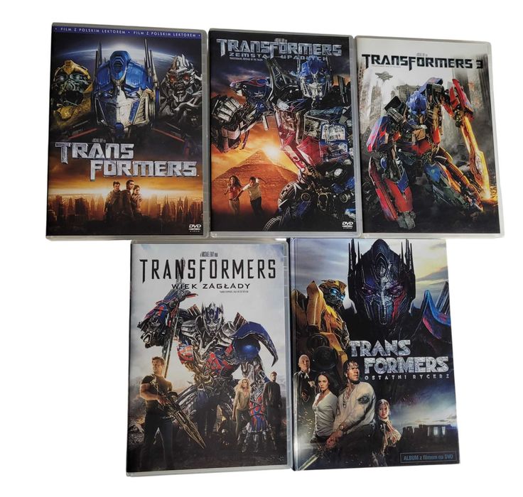 Transformers 1-5 DVD Film Science Fiction Lektor Polski Komplet