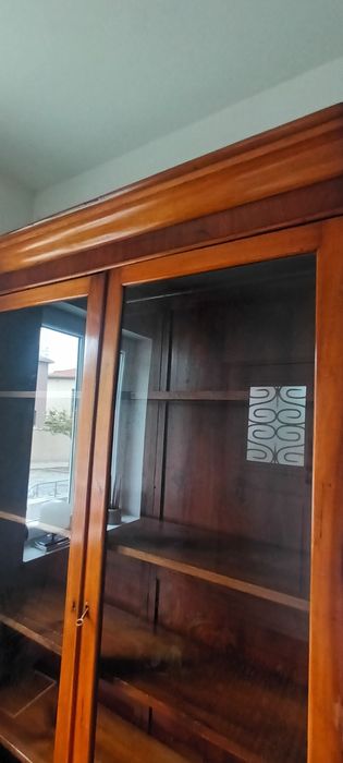 Móvel livreiro de mogno sec XIX