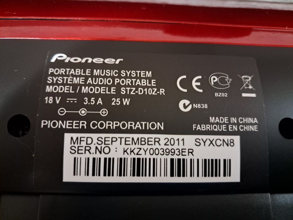 Głośnik bluetooth Pioneer Steez Type-Z STZ-D10Z-R