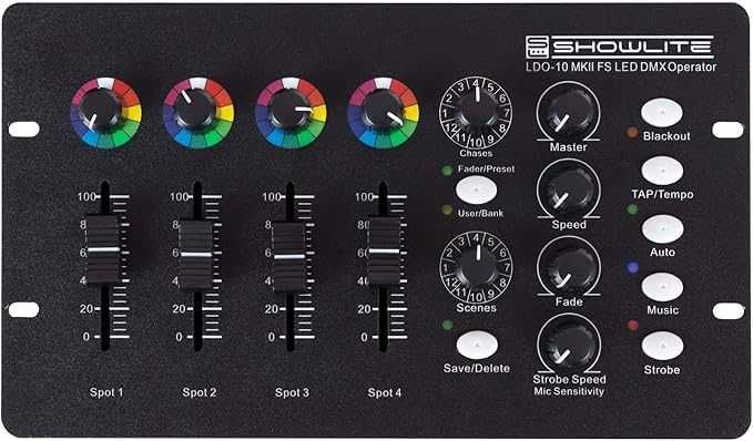 Sterownik Kontroler DMX do reflektorów LED Showlite LDO-10 MKII FS LED