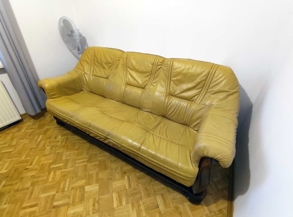 Kanapa sofa skóra antyk
