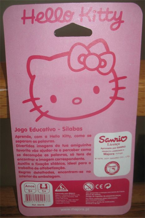 Majora - Hello Kitty - Jogo Cartas Didático - Sílabas (2011)