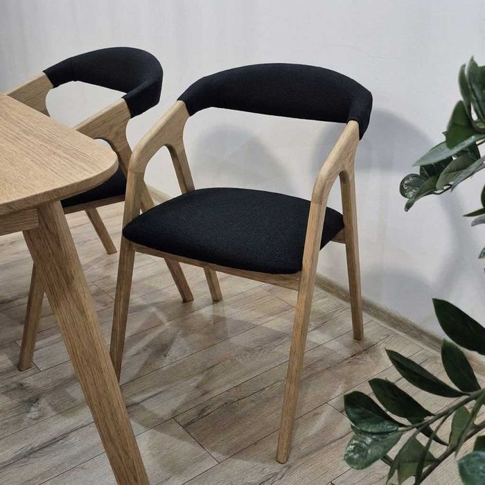 Stół dębowy (lite drewno) - rozkładany, styl nowoczesny, loft