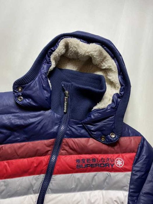 Superdry SUPER DRY Retro Ride gruba ciepła damska pikowana Kurtka /S