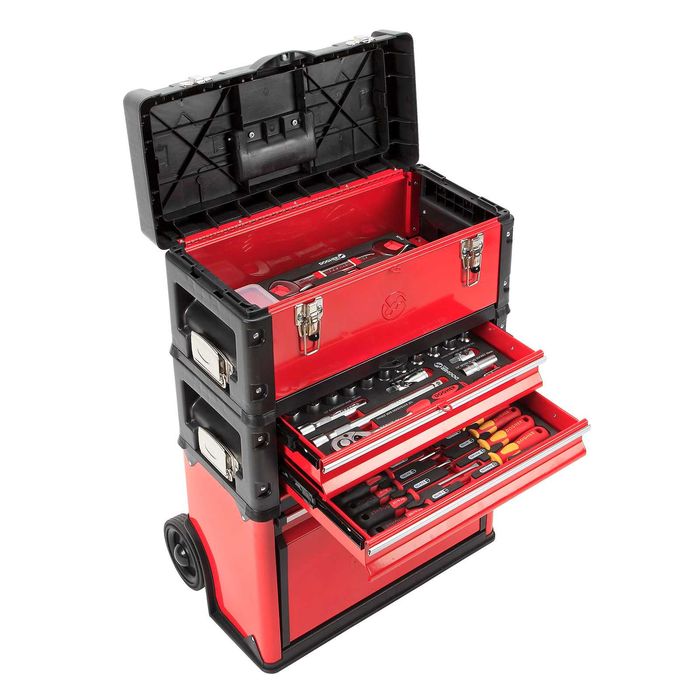 TROLLEY 3 MODULOS + 47 FERRAMENTAS | DOGHER LL29