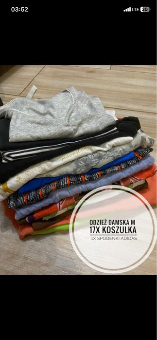 Zestaw , paka koszulek damskich M 17szt