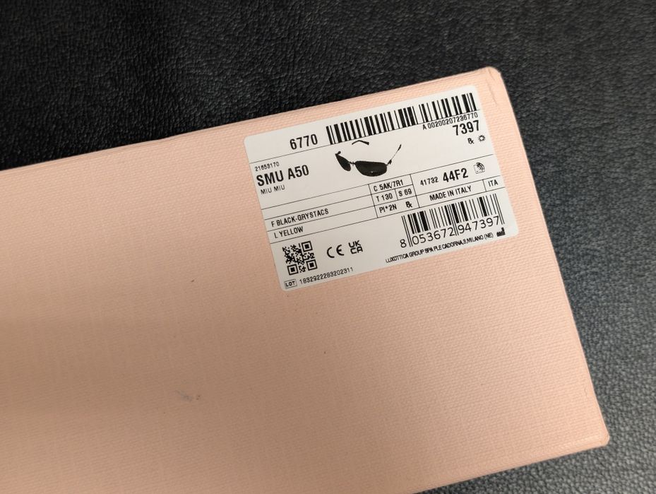 Miu Miu MU A50S 1BC8H1 сонцезахисні окуляри + подарунок сумка Nike