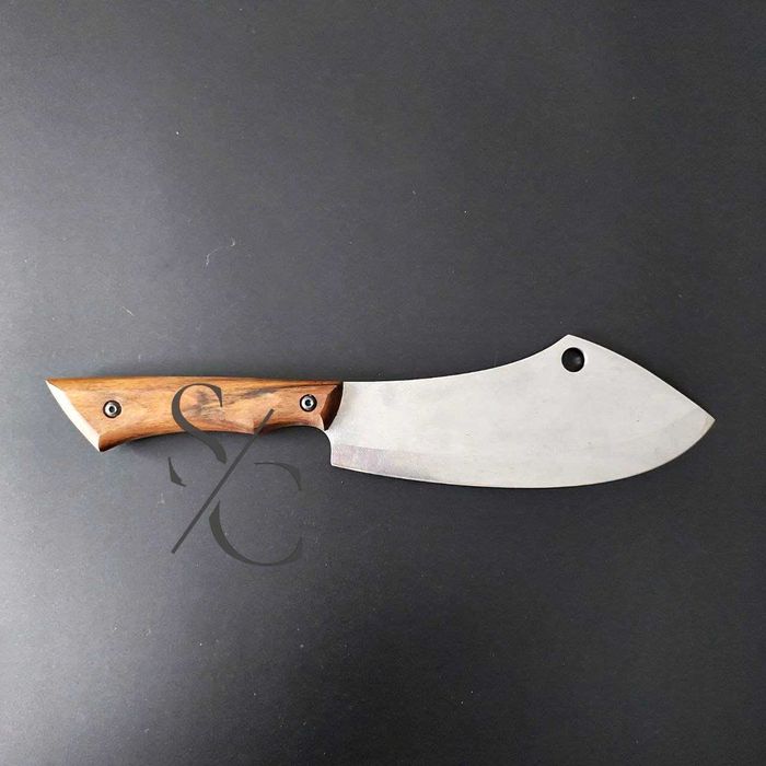 Універсальний кухоний ніж"Клевер", кухонный нож тяпка, серб