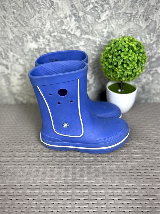 Crocs кроксы сапожки J3 34-35 размер детские синие