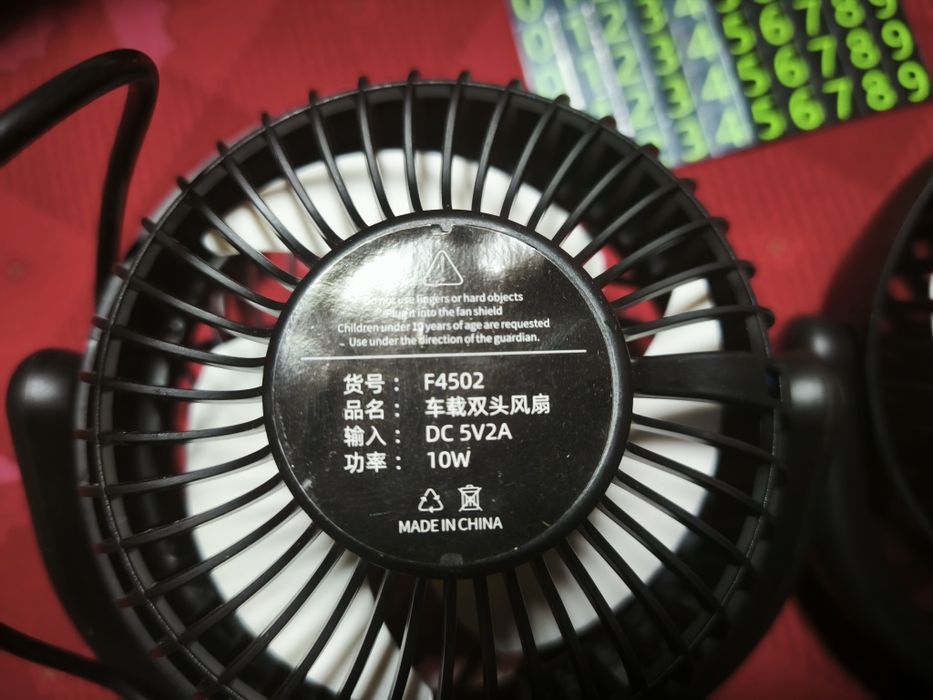 Ventoinhas dupla para carro USB