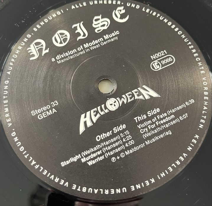 Helloween - Helloween (Winyl, Germany, 1985, NM, Mini Album, 12”)