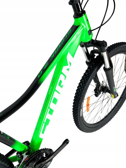 Rower Górski MTB Storm Shark Man 3.0, 15"(zielono-czarny)