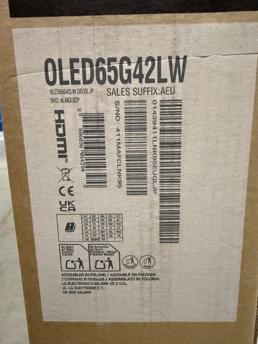 Телевізор LG OLED Evo 55G4, 65G4, 77G4, 83G4, 97G4 (AI G4 Smart TV)