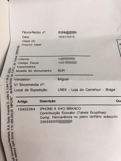 Iphone 6 64Gb Vodafone LIVRE DE ICLOUD