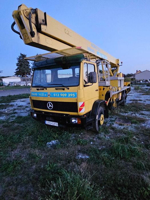 Wumag WT320 Podnośnik Koszowy Zwyżka 32m Na Bok 21m Mercedes 1520Super Stan