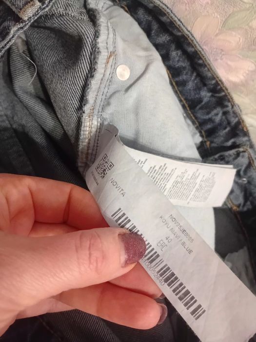 Джинси жіночі широкі xl сині як нові