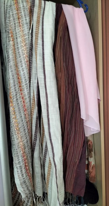 Шарф, косынка, новые, хлопок, 4 шт, идеальное состояние