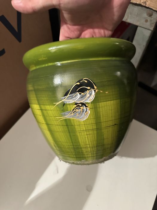 Donica ceramiczna zielone
