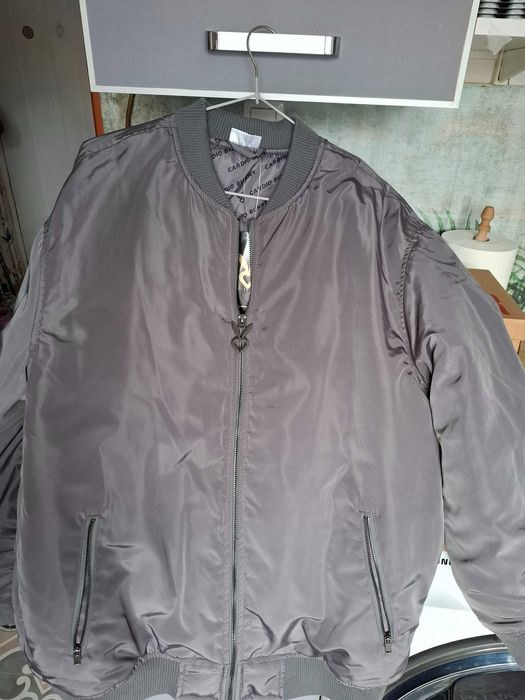 Kurtka meska bomberka szara Nowa