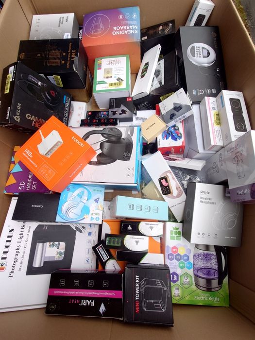 Zwroty Amazon 5 produktów BOX mix Elektronika Dom AGD Sport Kat. ABC