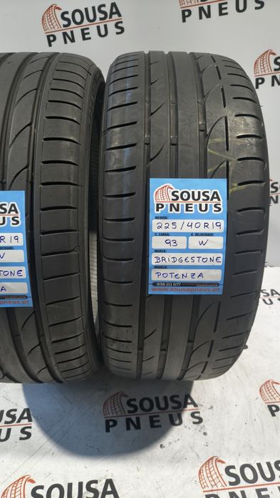2 pneus semi novos 225-40R19 Bridgestone - Oferta dos Portes