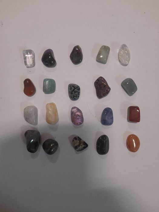 20 pedras semi preciosas, cristais