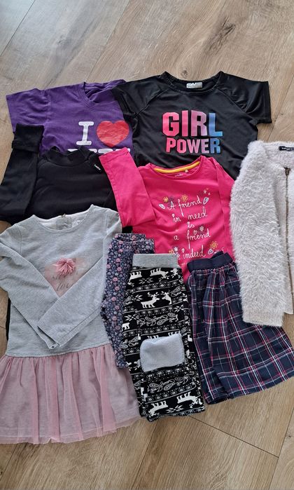 Paczka ubrań dla dziewczynki ok. 128