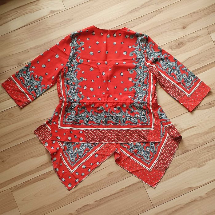 Kimono boho chusta wiązana orient Zara L 40