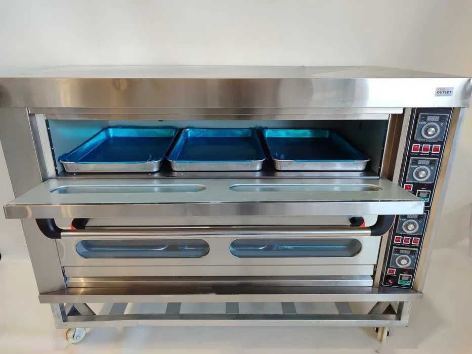 Forno eléctrico 2 lares, 6 tabuleiros - NOVO