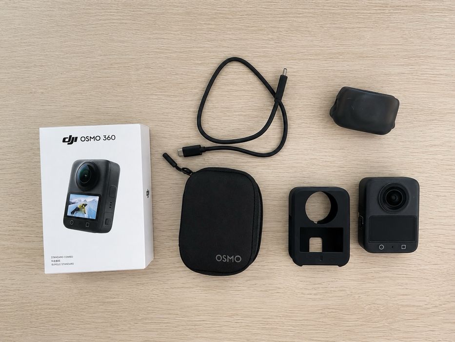 DJI Osmo 360 (+ etui,pokrowiec, ochrona na kamerę, bateria, kabel, oryginalne opakowanie i naklejka DJI)