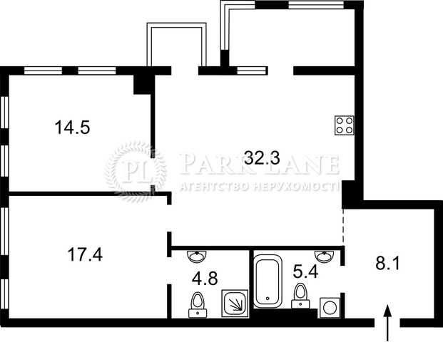 Продаж 2к квартири ЖК Triiinity